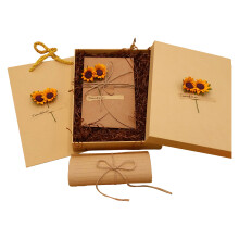Hariumiu Vintage Writing Paper & Envelope Set, Flower Decorated Stationery, Exquisite Retro Design, Smooth High-Quality