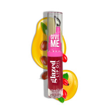 Give Me Cosmetics, Glazed Lip Oil, Infused with Jojoba Oil, Intensely Hydrating and Delivers a Gorgeous, Glossy Finish - Go Rouge