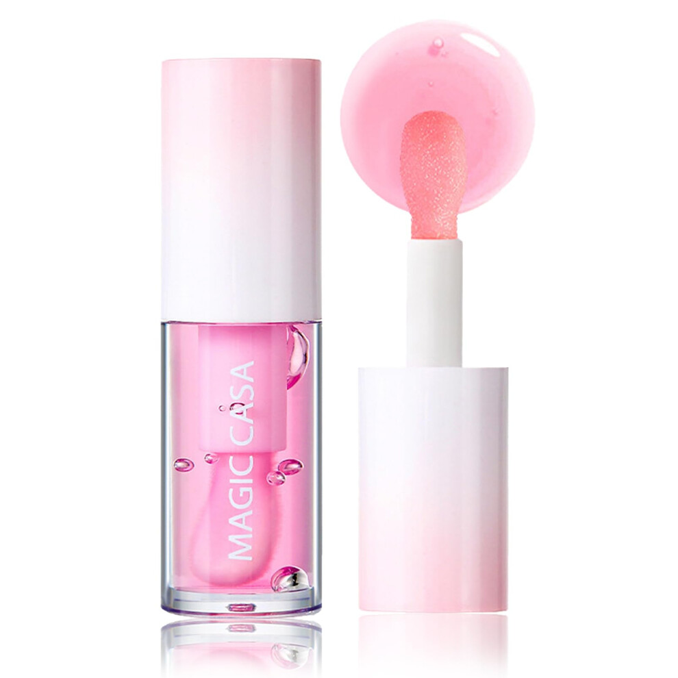 Shebeedo Clear Jelly Hydrating Lip Oil - Plumping Lip Gloss - Moisturizing Lipgloss - Non-Sticky Transparent Lip Balm To Nourish & Smooth Lips For Women G
