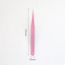 DEKAXID Candy Color Straight Curved Nipper Stainless Steel Tweezers Nail Art Decoration Tools Sequins Beads Rhinestones Picker