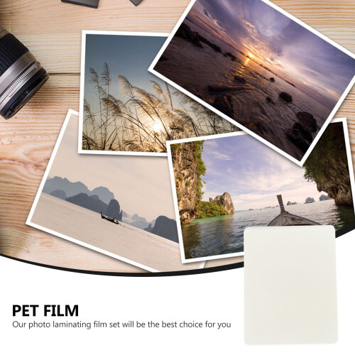 Scratch-resistant Photo Laminate Waterproof Plastic Films Practical Laminating Protective Picture 3 Sets 2