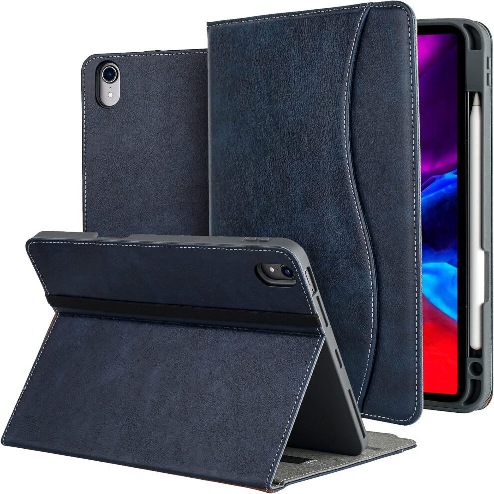 Case For Compatible With Ipad Air 5Th Generation 2022/2020 Compatible With Ipad Air 4Th Gen With Pencil Holder, Auto Wake/Sleep Multi-Angle 9338982127448