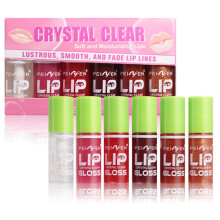6PCS Tinted Lip Oil Light Lip Gloss Set, Moisturizing Jelly Lip Gloss, Long Lasting Shimmer Liquid Lipsticks for Girls and Women (# 6PCS)