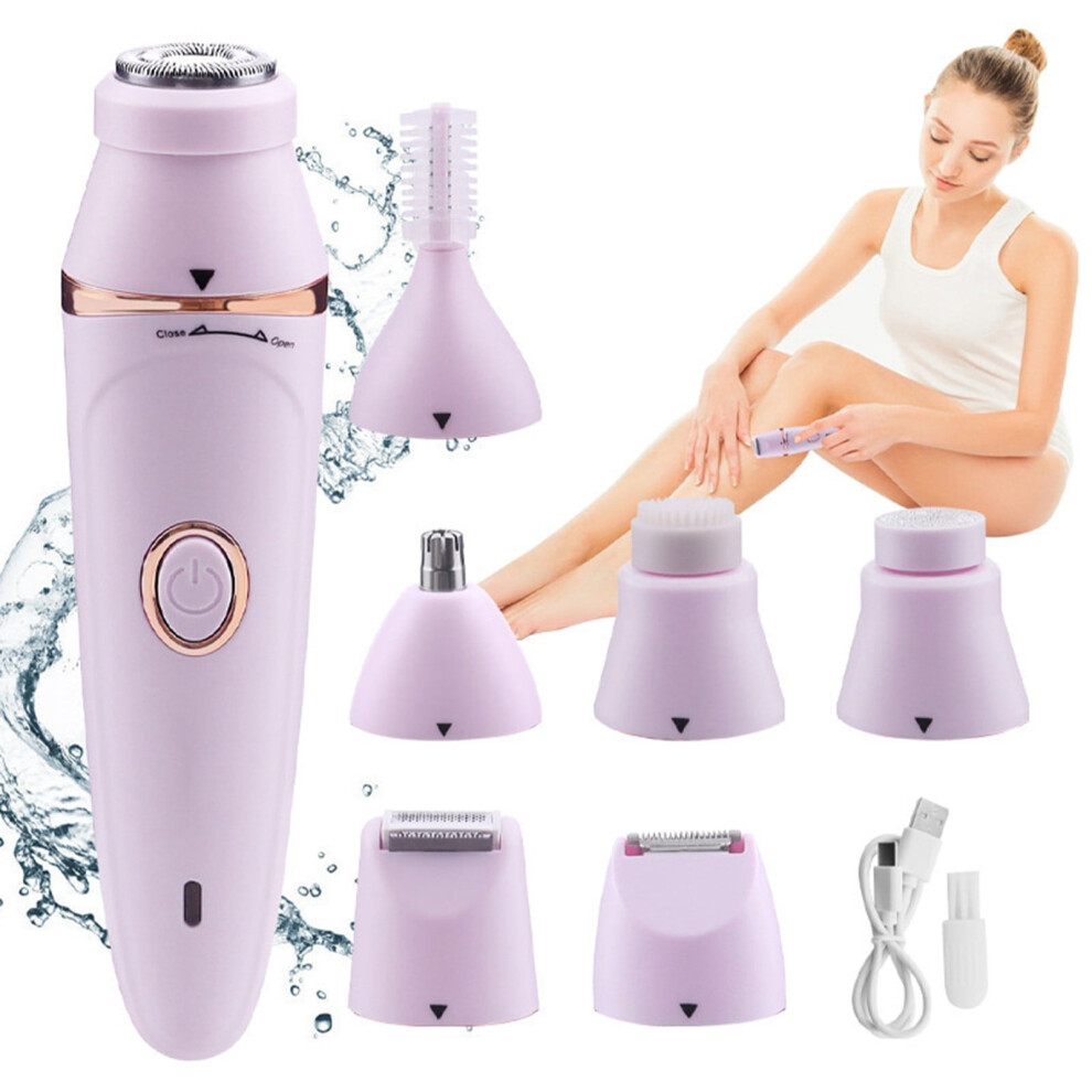 7 In 1 Women's Hair Removal Kit Functional Shaver For Whole Body For Shaving Trimming Eyebrows And Facial Hair