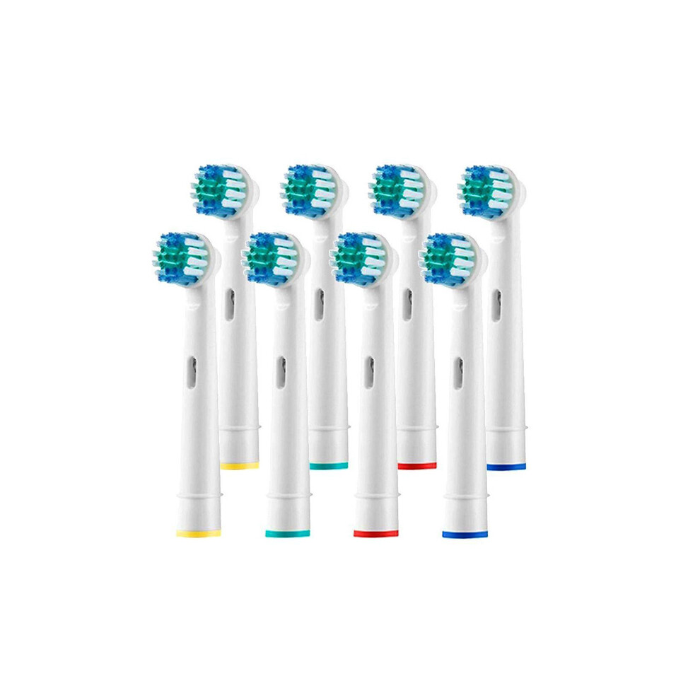 8-pack compatible toothbrush heads White
