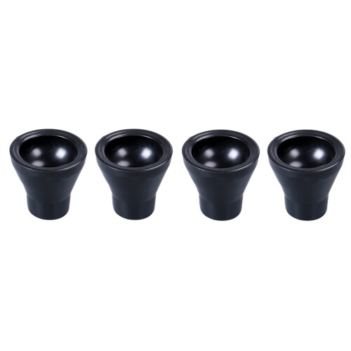 4pcs Rubber Ball Pick-Up for Putter Grip (Black)