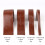 Leather Strap Shiny Surface Leather Strip BROWN 3.75CM brown 3.75cm 2