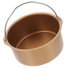 Baking Pans Sturdy Pizza Plate Air Fryer Pan Air Fryer Accessories Household Thick Carbon Steel Material
