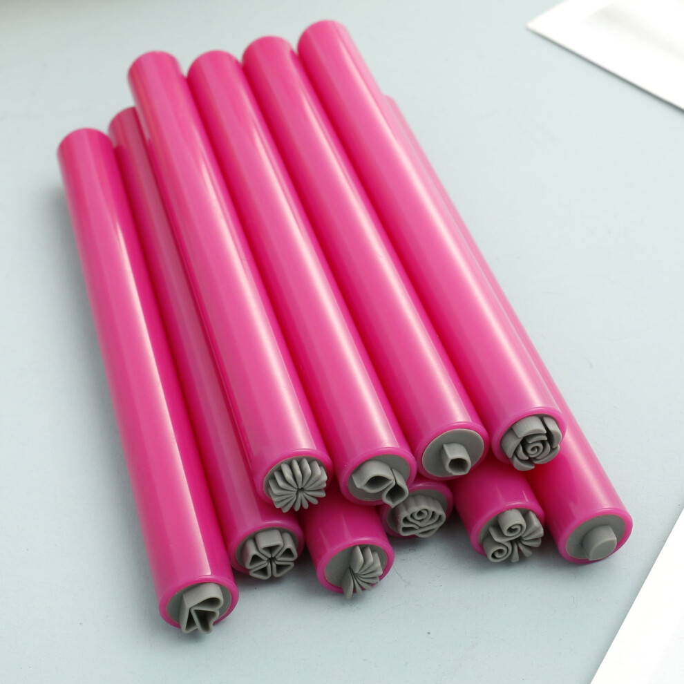 6 or 10 Pcs Nail Art Stamp Pen with Different Patterns, Precision Flower Stamper, Portable DIY Nail Tools for Beginners & Pros