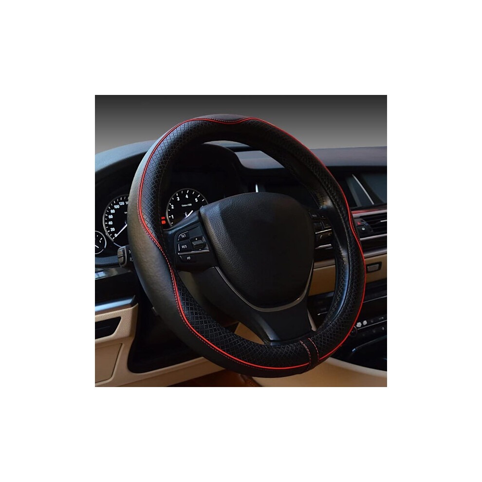 Car Bumper Protector, Non-Slip, Safe, Soft, Breathable, Strong, Thick, Full Coverage, Sports Style ( With Line) With Line Black/Red 9027700918351