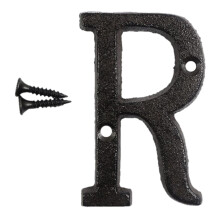 YUEHAO Home Decor Number Creative Casts House Iron Wrought Letters Metal Diy Decorations Iron Home Decor Hangs R