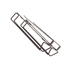 1pc Double-row Wine Glass Holder Iron Punch-free Galss Draining Rack Multifunctional Shelf