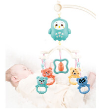 VISALY Baby Musical Crib Mobile with Hanging Rotating Toys Remote Control Newborn Bed Bell Music Box Night Light for Toddlers