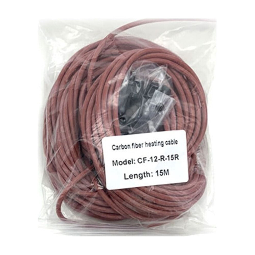 12K 33 Ohm Carbon Fiber Heating Wire Far Infrared Silicone Heating Cable 9422877271627
