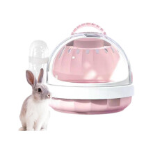 VISALY Hamster Carrying Bag Guinea Pig Carrying Bag Small Animal Carrying Bag with Panoramic View and Removable Water Bottle