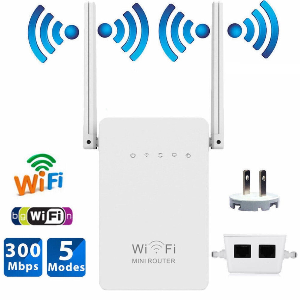 300Mbps Wireless-N Range Extender Wifi Repeater Signal Booster Network Router 9422877272358
