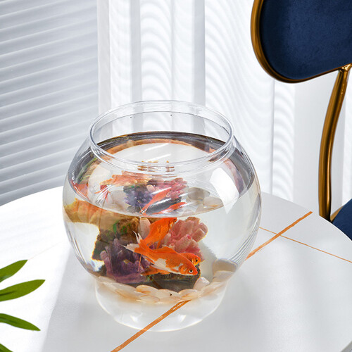Tersarium Tabletop Fish Tank Globe Fish Bowl Exquisite Fish Bowl Clear Fish Feeding Container 2