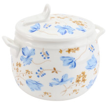 Orchid Stewpan Tureen Soup Cup Bowls with Lids Bird Nest Stewpot Ceramic Saucepan Ginseng