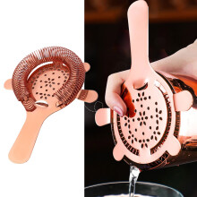Stainless Steel Flower Ice Filter Ice Separator Shaker Coffee Milk Tea Ice Bar Tool