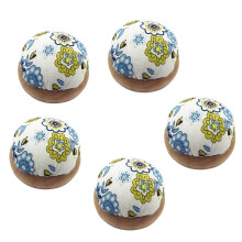 5 Pcs Pin Plug Crochet Hook Pin Cushions Straight Cushion Cotton Pincushions Wooden Pincushions