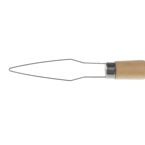 Time Saving Wooden Handle Wire Loop Threader Stitch Insertion Hand Machine Sewing Accessories Button Button Up Tool 2