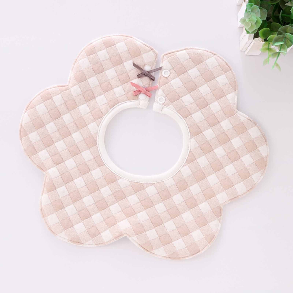 Herrnalise Baby Three-layer Thickened Rose Bib 360  Rotatable Waterproof And Dirt-proof Bib Baby Saliva Towel