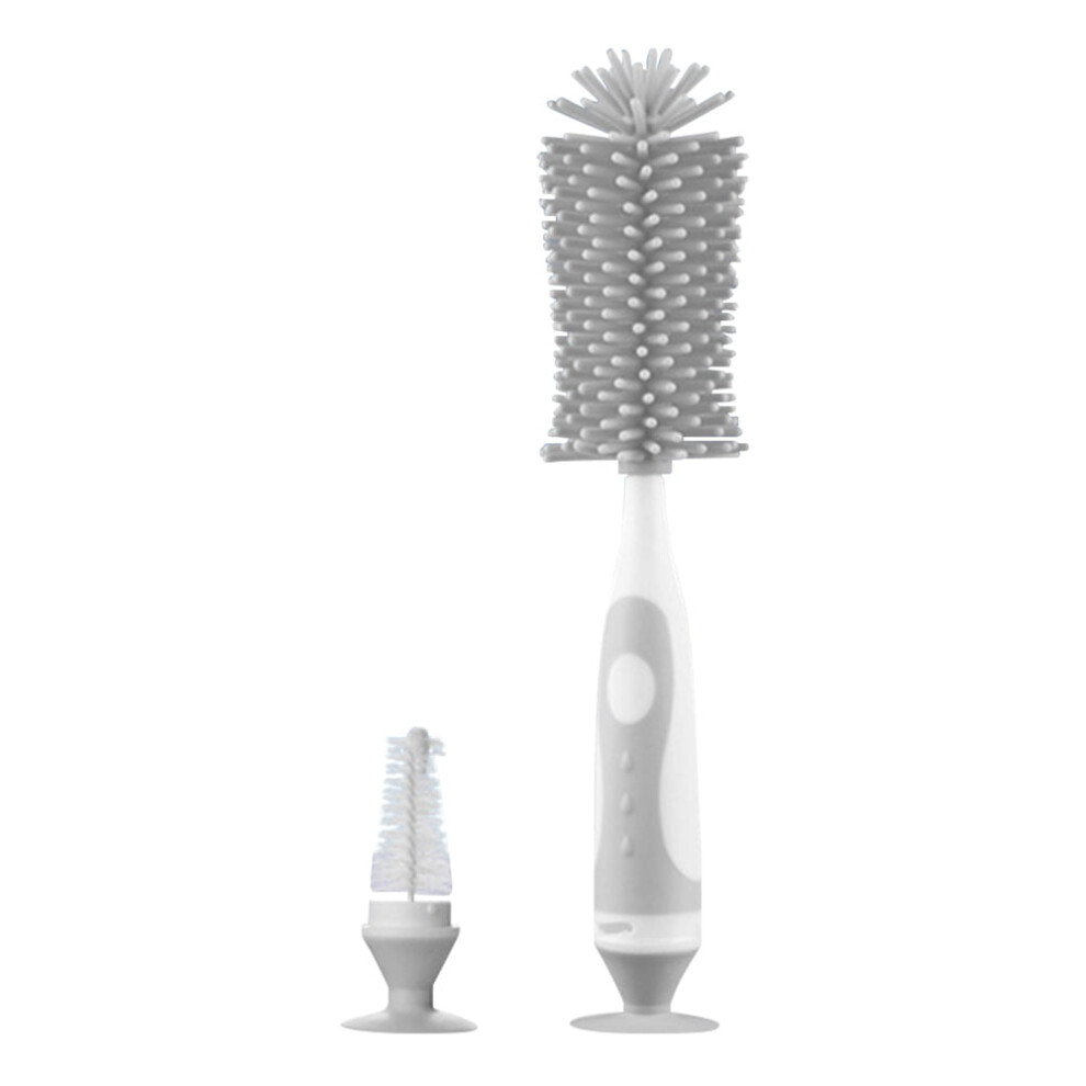 2 in 1 Silicone Bottle Brush Baby Bottle Cleaner Nipple Brush Detachable Brush Standing Brush Set For Feeding Bottles Cleaner for Narrow Neck Bottles