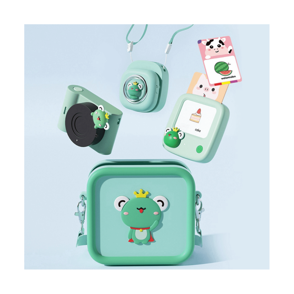 Chidren's Camera Storage Bag Tide Satchel Cartoon -Body Bag Fashion Coin Purse For Toddler Mini Camera Bag, E 9399596998541