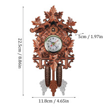 Adzgya Clock Wooden Chime Retro Clock Room Clock Alarm Living Clock Wall Clock Clock