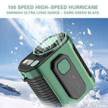 Portable Mini Waist Fan, Rechargeable USB Fan with Long 8-Hour Battery, Compatible with Outdoor Use, Hanging Clip Design