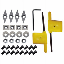 GLFILL 35PCS Carbide Cutters Inserts Set,Lathe Tools for Wood Lathe Turning Tools