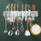 Stainless Steel Wall Mounted Knife Holder 60cm MultiFunction Kitchen Storage Rack Silver 3