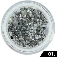 Zircon stones (Glass) - 2 mm - 200 pcs - 01 Crystal
