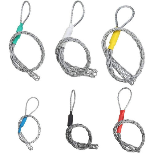 Galvanizing Metal Cable Socks Antislip Pipe Conduit Cable Puller Wire Grips Pull Net Cover Accessory for 4-25mm 1