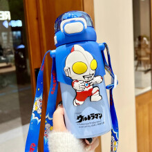 Girl Straw Kettle Crossbody Stainless Steel Kawaii 500ml Sanrio Kuromi Children Thermos Bottle Primary School Student Water Cup
