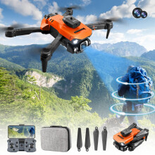 Jacenvly Foldable Drone with Dual HD 1080P Camera, FPV WiFi RC Quadcopter for Beginners, Gesture Control, Obstacle Avoidance, Optical Flow