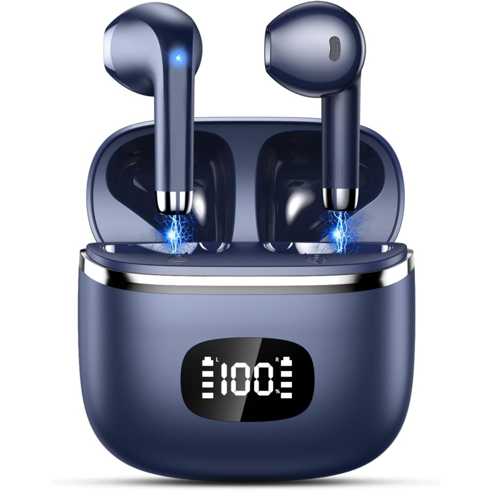 Wireless Earbuds Bluetooth 5.3 With Noise Cancelling Mic, 40H Playtime, Led Display, Ipx7 Waterproof, Compatible With Ios Android 9085618745124