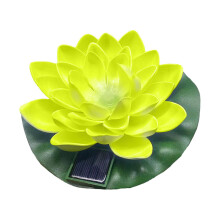 YOBOLK Solar Pool Lights, 1 Pack Floating Hollandia Flower Lanterns - LED Floating Solar Pond Lights