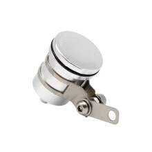 Motorcycle Brake Fluid Reservoir CNC Aluminum Clutch Tank Silver for Yamaha MT07 MT10 TZR50 VMAX