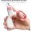 Pet nail clippers with LED light Pink 5