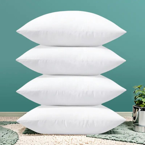 18x18 Throw Pillow Inserts UltraSoft Microfiber Fill Decorative Cushion Inserts for Sofa 4 Pack