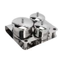 Stainless Steel Nail Art Cup Set with Lids, Reusable Mixing Bowls for Salon and Home