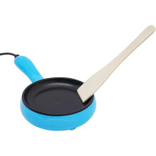 6 Inch Frying Pan - 450W Nonstick Electric Skillet Fry Pan, Mini Frying Pan Egg Pan, 180C/356F, Blue