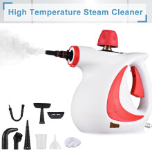 1050W Handheld Steamer Cleaner, High Temp Pressurized w/ 9PCS Accessories, Portable Multifunction for Kitchen, Sofa, Bathroom, Car Window