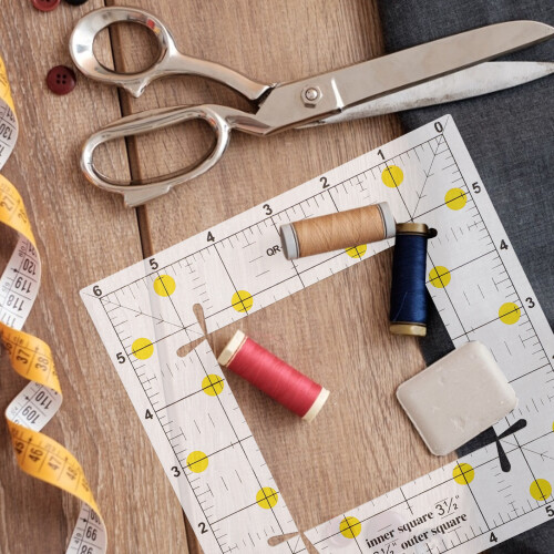 2pcs Patchwork Ruler Quilting Cutting Ruler Patchwork Cutting Template Sewing Supply 2