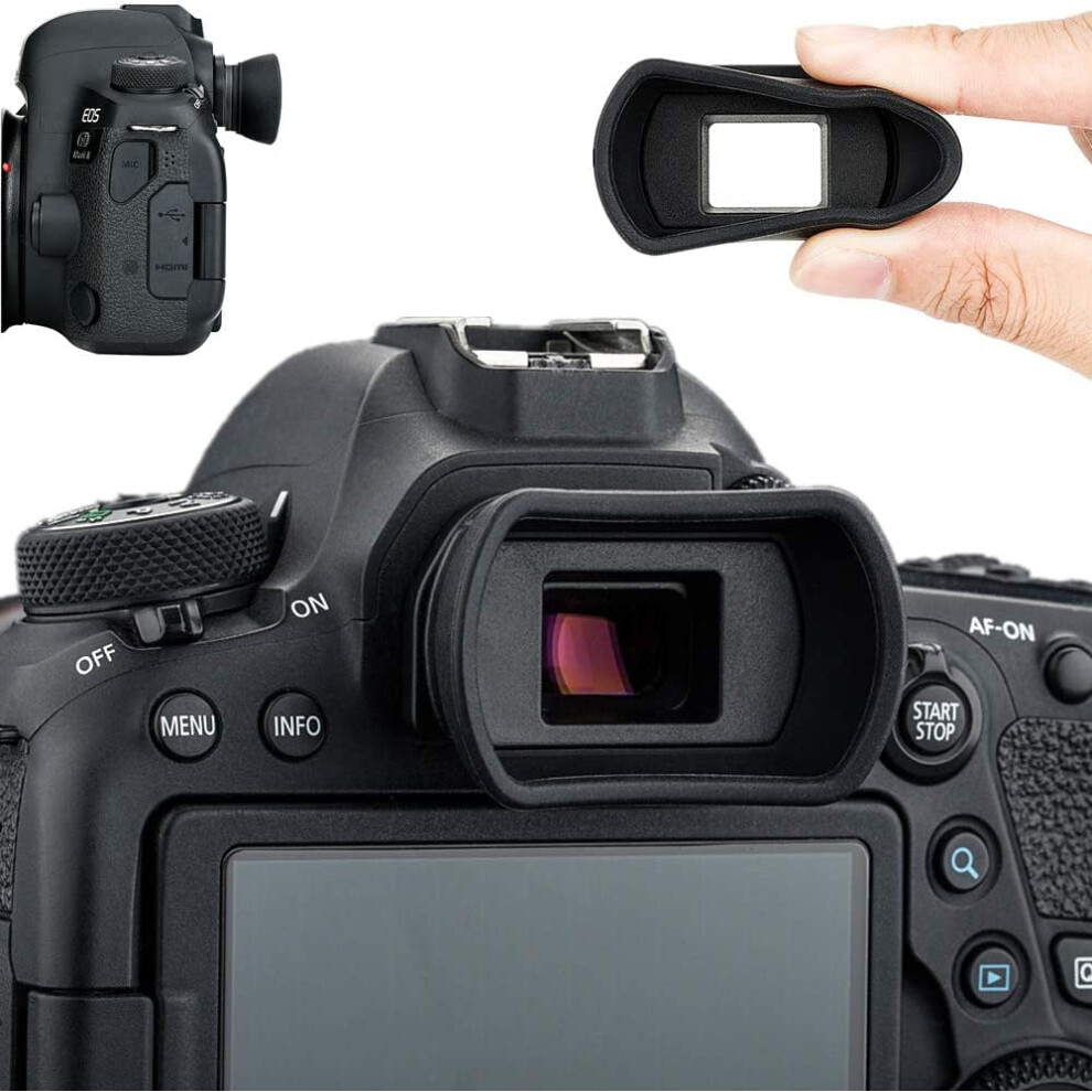 Soft Camera Eyecup Eyepiece Viewfinder Eyeshade For Canon Eos 6Dm2 5Dm2 6D 5D Mark Ii 90D 80D 77D 70D 60D 50D 4000D Light 9322103920612