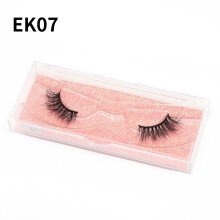 Nvzi -b 1 Pairs Wispy Mink Lashes Fluffy Eye Lashes Natural Look Volume Fake Eyelashes，BK07