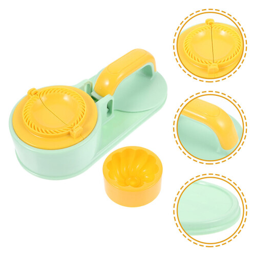 2Sets Plastic Dumpling Pressers Compact Manual Dough Maker for Kitchen 1