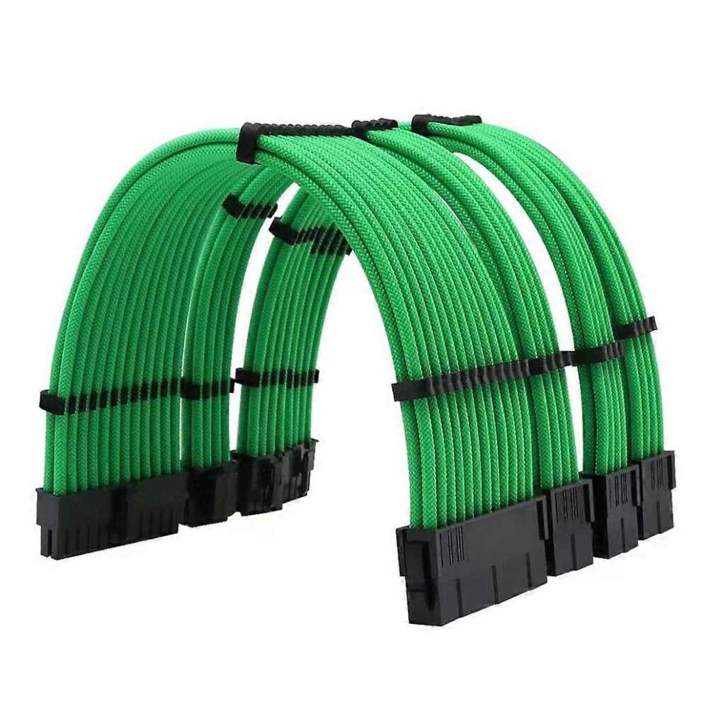 (As Show, One Size) Cpu Psu 24Pin / Cpu Eps 8Pin 4+4Pin / Gpu 8Pin Pcie Power Extension Cables 3242242698066