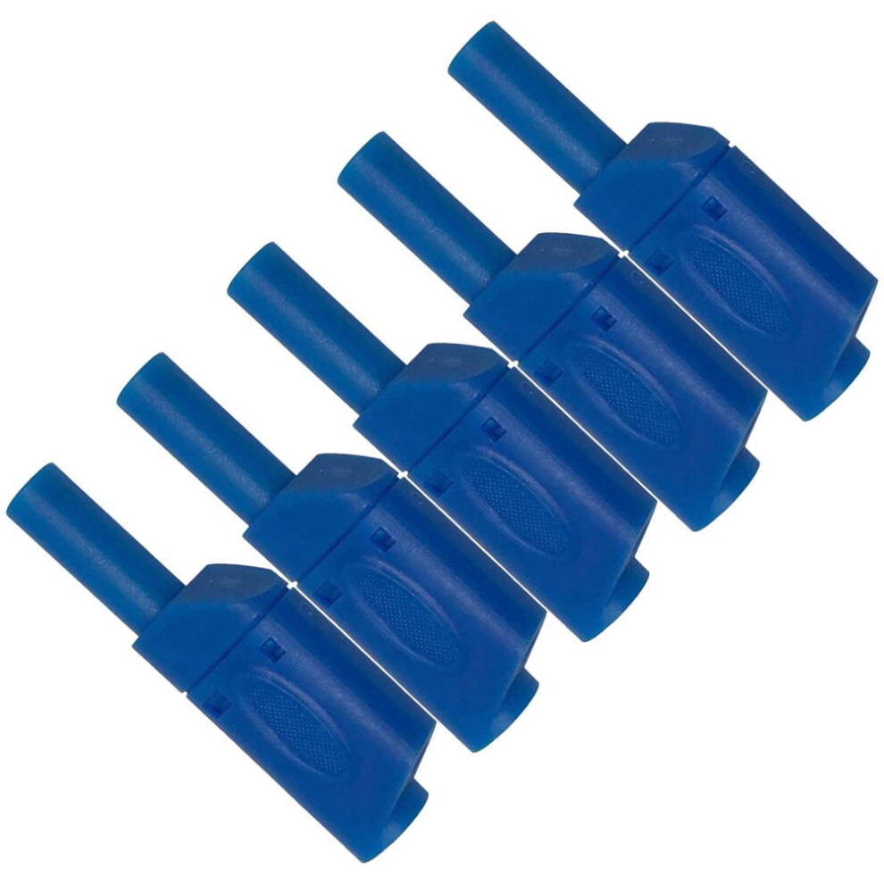 5Pcs Safety 4Mm Banana Plug Male Retractable Sheath Stackable Solder Connectors 9338982133081